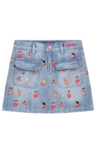Denim krilo z vezeninami