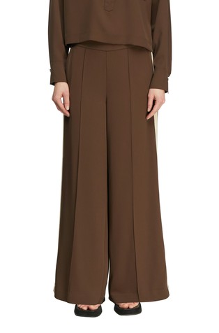 Široke hlače s kontrastnimi črtami