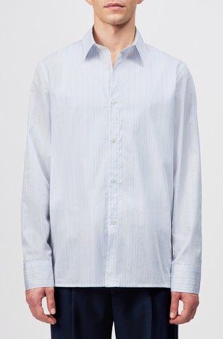 Relaxed fit bombažna srajca