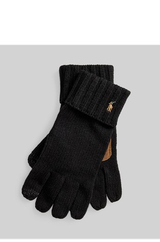 Merino Wool Leather-insert Gloves