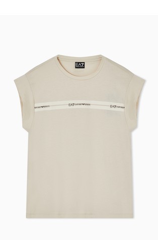 Logo bombažna majica s kratkimi rokavi