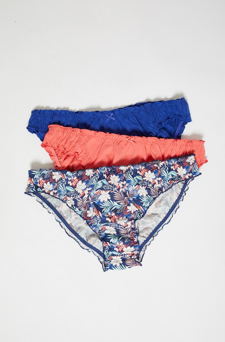 ETAM Tina paket 3 hipster spodnjih hlačk Večbarvna - Multi 