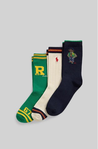 Polo Bear paket 3 parov nogavic