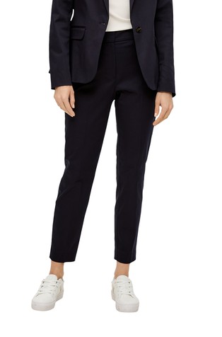 Slim fit trousers in cotton-blend