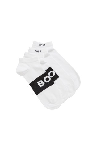 Two-pack of ankle-length socks in stretch fabric