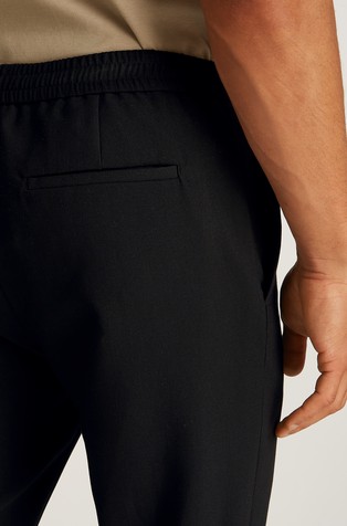 CALVIN KLEIN Hlače iz ripstop tkanine Črna - Black 3