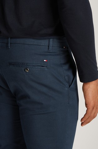TOMMY HILFIGER Bleecker slim fit chino hlače Modra - Blue 4