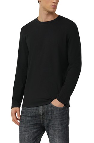 Bombažna majica z dolgimi rokavi