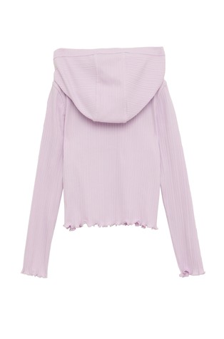 S.OLIVER Rebrasta jopa s kapuco Škrlatna - Lilac 2