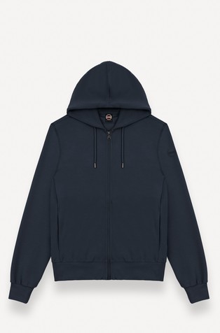 Cotton-blend hooded sweatshirt