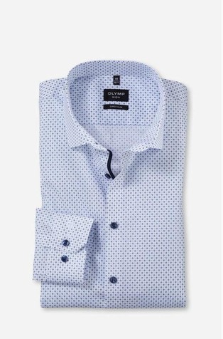 No. Six super slim fit srajca z vzorcem