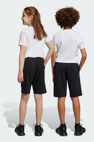ADIDAS Essentials unisex logo bombažne kratke hlače Črna - Black / White 6