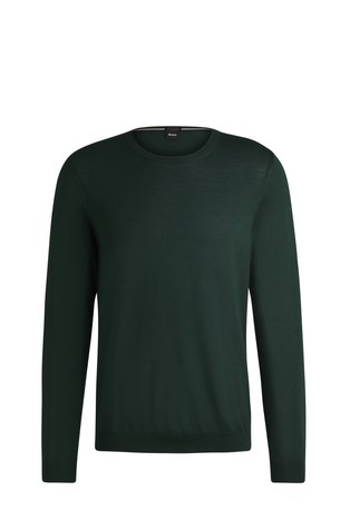 Virgin-wool sweater in a slim fit