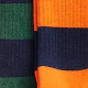 Večbarvna - Green Orange/Blue Stripe