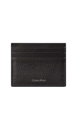 Logo Embossed Leather Cardholder