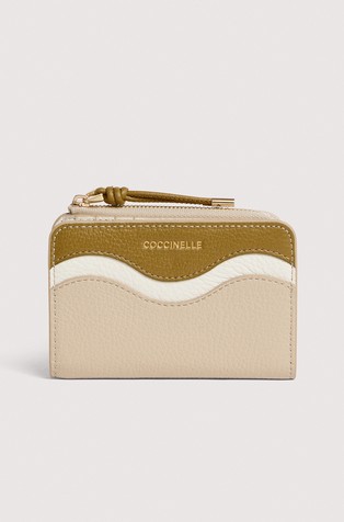 C-Me manjša usnjena denarnica z barvnimi bloki