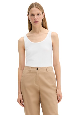 Slim fit majica brez rokavov iz jerseya