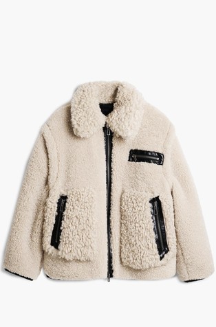 Kratka kosmatena jakna