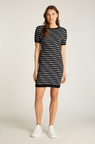 All-over Logo Mini Jumper Dress