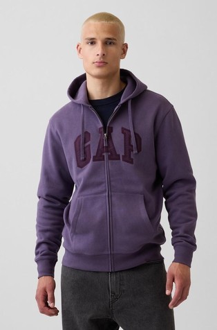 VintageSoft Arch Logo Full-Zip Hoodie