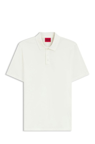 Slim-fit polo in mercerized cotton