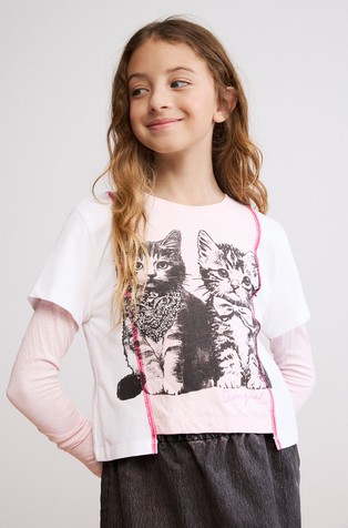 Long-sleeved tee with print