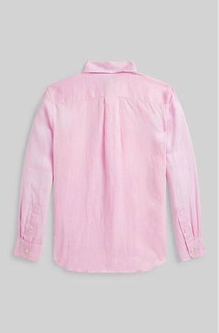 RALPH LAUREN Linen shirt Carmel Pink 2