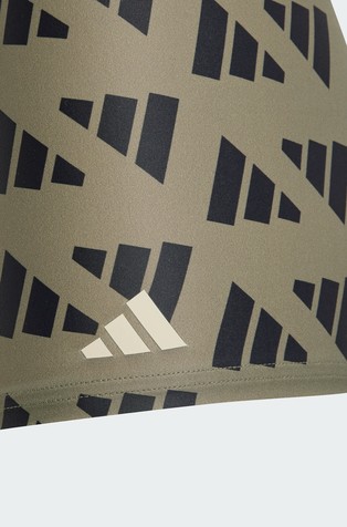 ADIDAS Logo Graphic Swim Boxers Kids Green 3