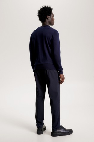 TOMMY HILFIGER Pulover iz merino volne Modra - Dark Blue 2