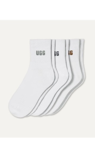 Quinlin Logo Quarter 3 Pack Socks
