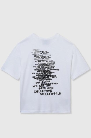 BENETTON Smiley® majica s kratkimi rokavi Bela - White 2