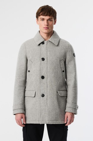 Kratek plašč iz volnene mešanice