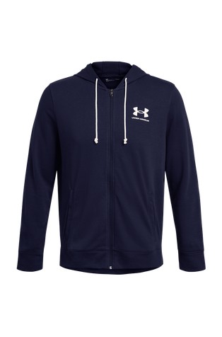 UNDER ARMOUR UA Rival jopa s kapuco in frotirano notranjostjo Modra - Dark Blue 3