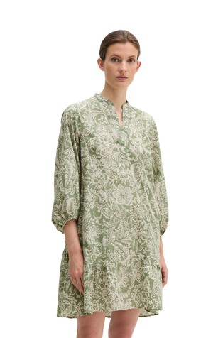 Ohlapna vzorčasta obleka iz poplina