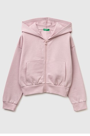 Oversized fit bombažna jopa s kapuco