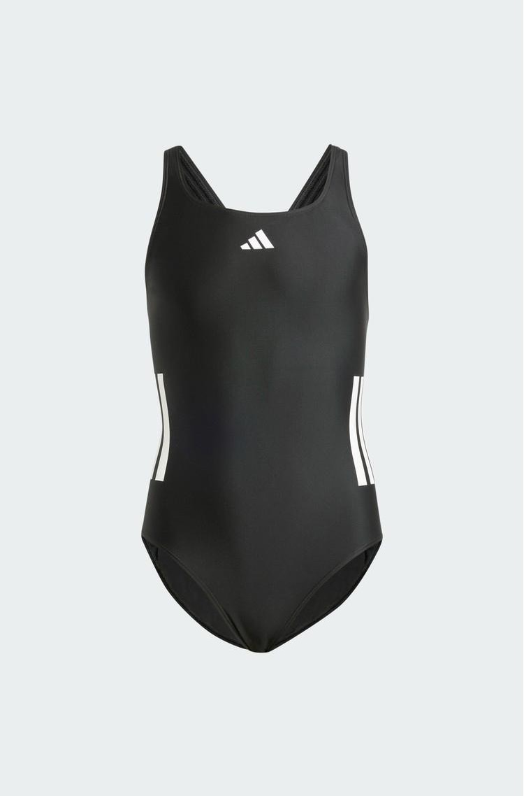 ADIDAS 3-Stripes C-Back Swimsuit Kids Black / White 