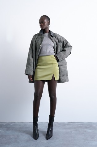 TSBELLE pleten pulover iz bombažne mešanice