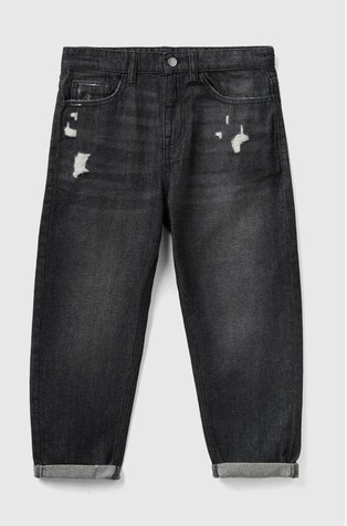 Balloon fit jeans hlače z raztrganinami