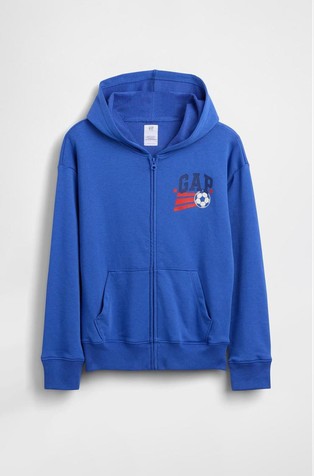 Kids Relaxed Gap Graphic French Terry Zip Hoodie