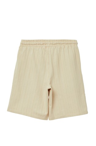 S.OLIVER Textured bermuda shorts in a loose fit Beige 2