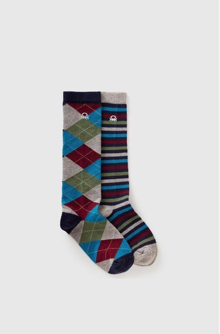 Paket 2 parov dokolenk z vzorcem