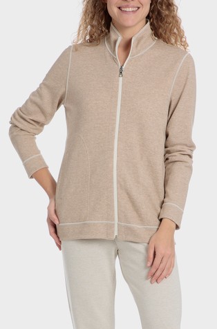 PUNT ROMA Reversible jacket in modal blend Beige 5