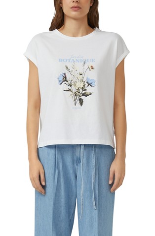 Relaxed fit majica s potiskom