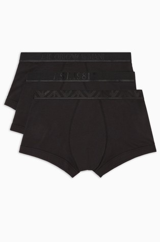 Three-pack of logoband ASV organic-cotton boxer briefs