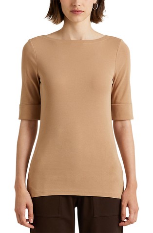 Majica s kratkimi rokavi iz raztegljivega bombaža