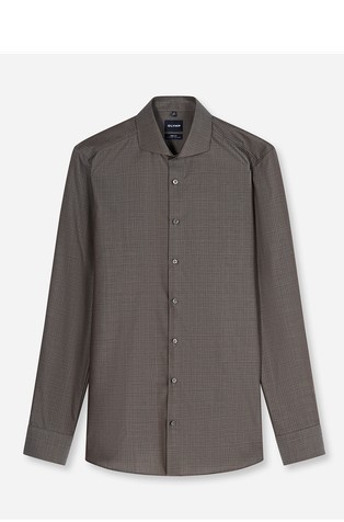 Level Five body fit patterned cotton shirt