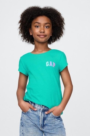 Gap logo majica z kratkimi rokavi za deklice