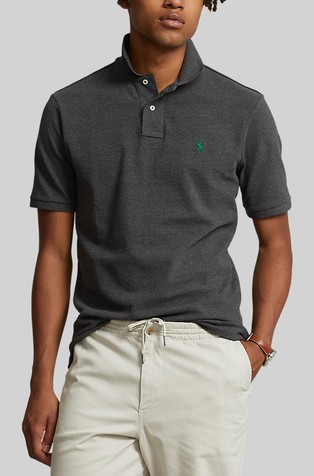 Slim fit polo majica s kratkimi rokavi
