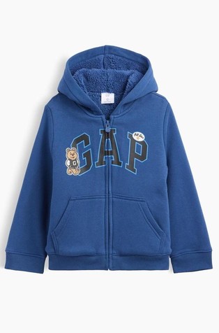 Gap logo podložena jopa s kapuco za malčke