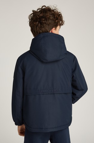 TOMMY HILFIGER Ripstop Padded Hooded Jacket Dark Blue 2